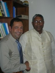 Avec Uday Narain Choudhary, pdt du Parlt Bihar (In